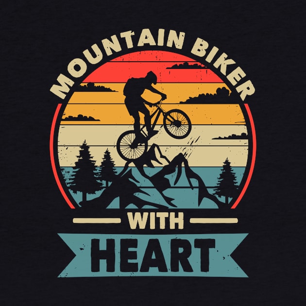 Mountain biker with heart by POS